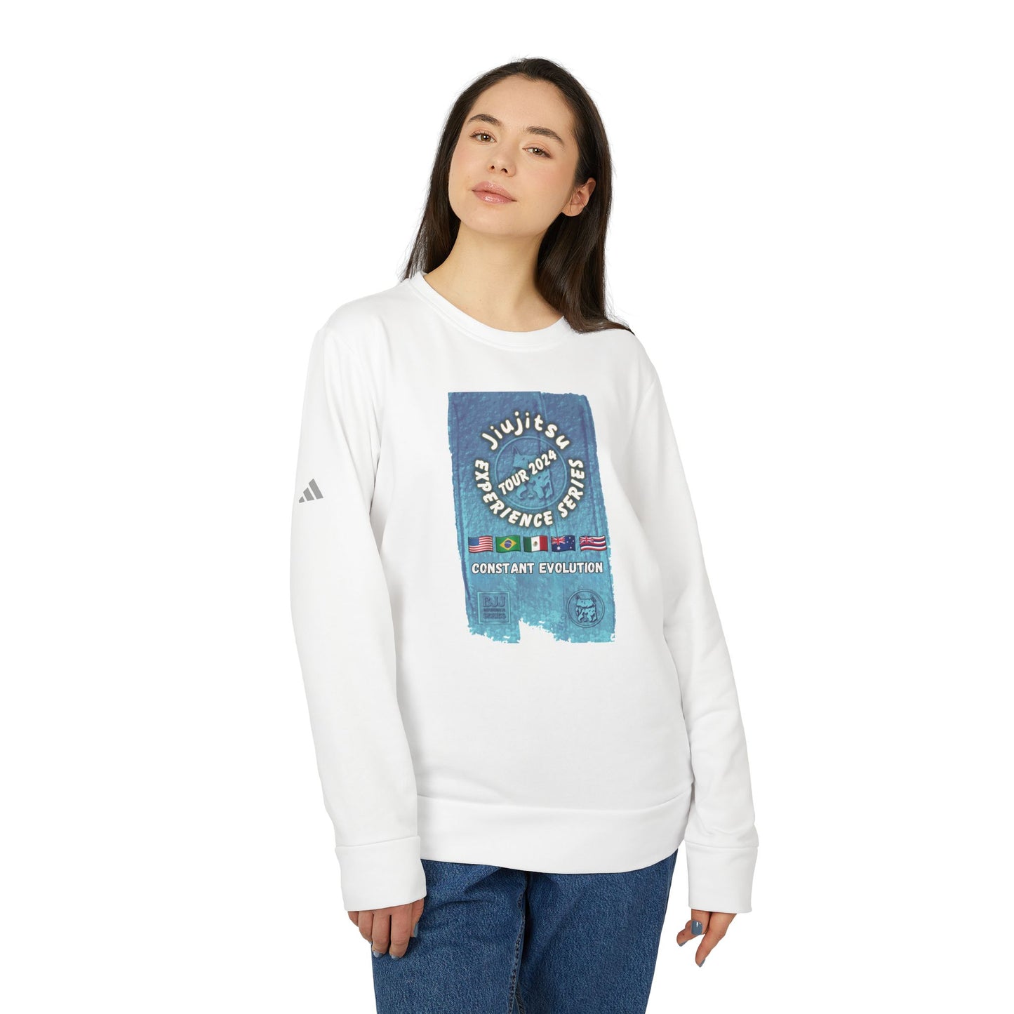 JIUJITSU EXPERIENCE TOUR 2024 / featured by adidas® Unisex Fleece Crewneck Sweatshirt