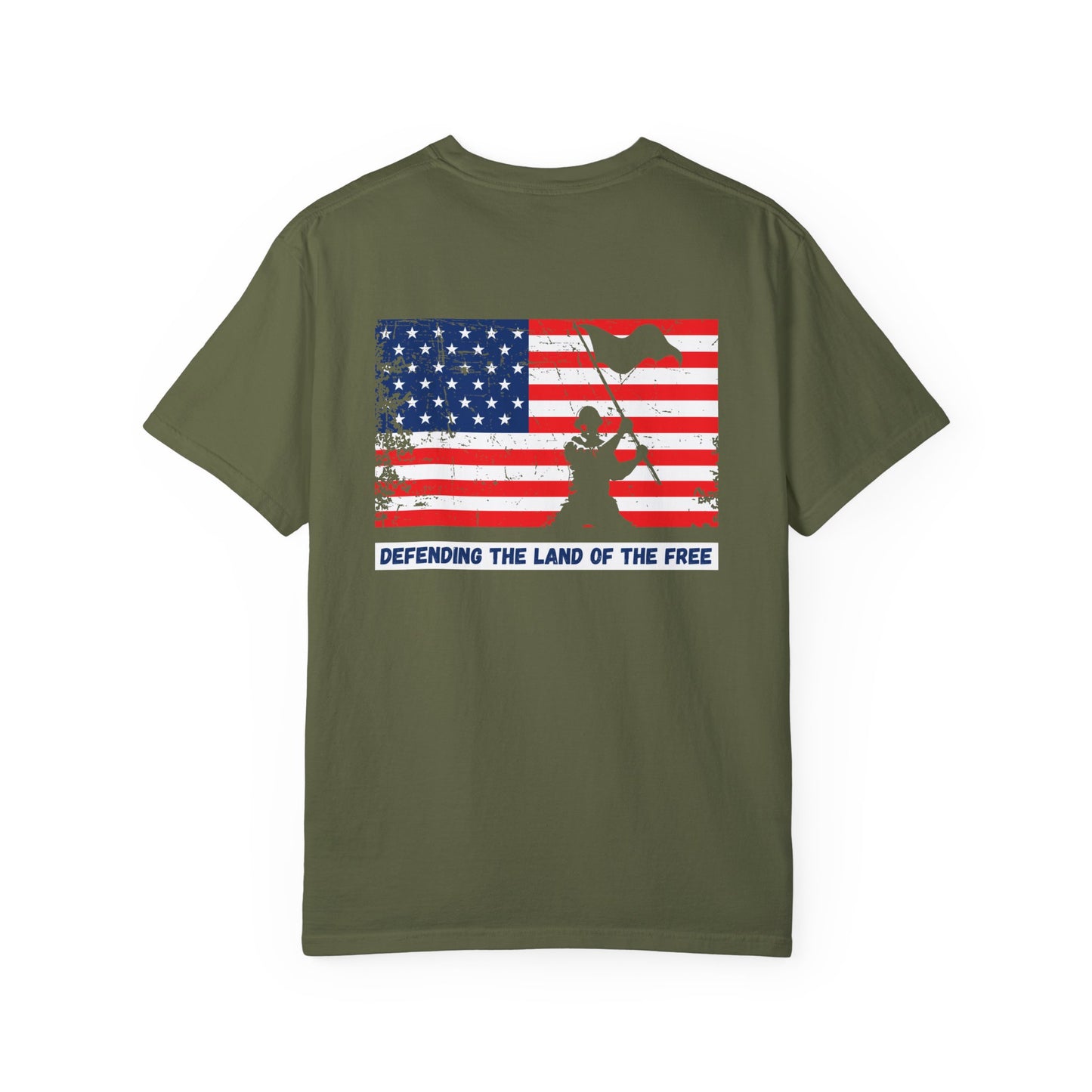 GP /Defending the Land of the Free / Unisex Garment-Dyed T-shirt