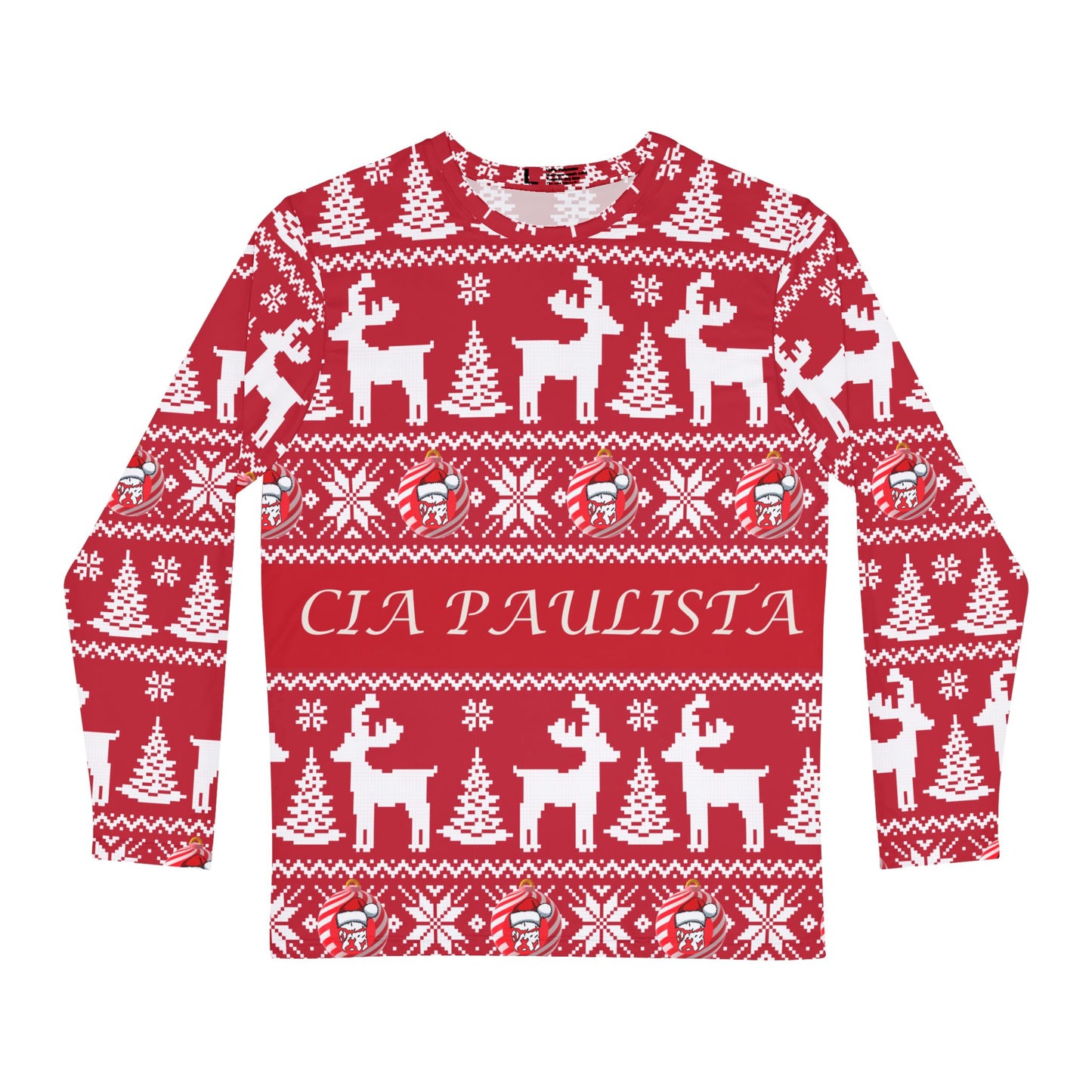 Cia Paulista Red Holiday Sweater