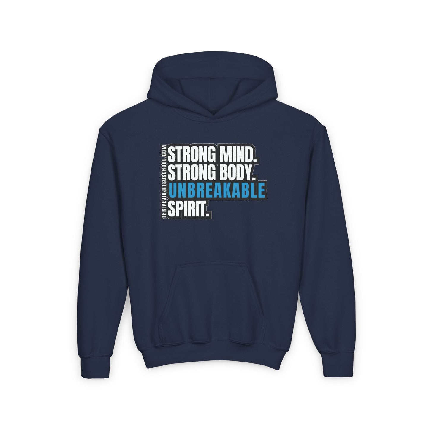 Unbreakable Spirit Kids Hoodie – Strong Mind, Strong Body