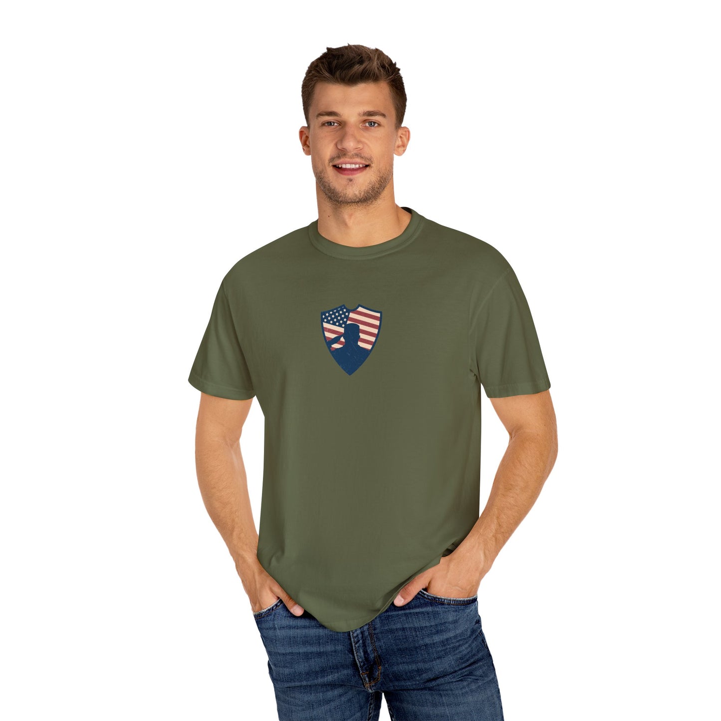 GP /Defending the Land of the Free / Unisex Garment-Dyed T-shirt