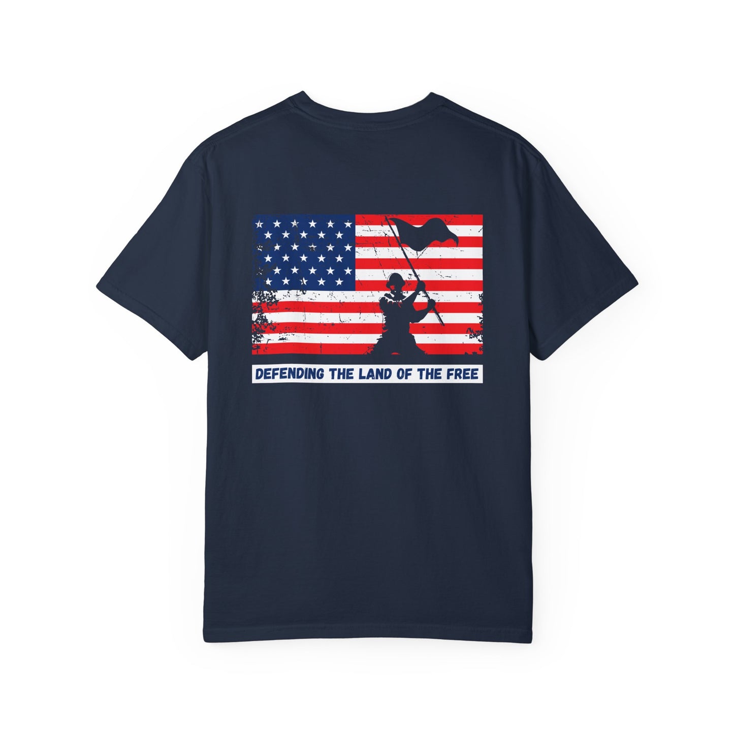 GP /Defending the Land of the Free / Unisex Garment-Dyed T-shirt