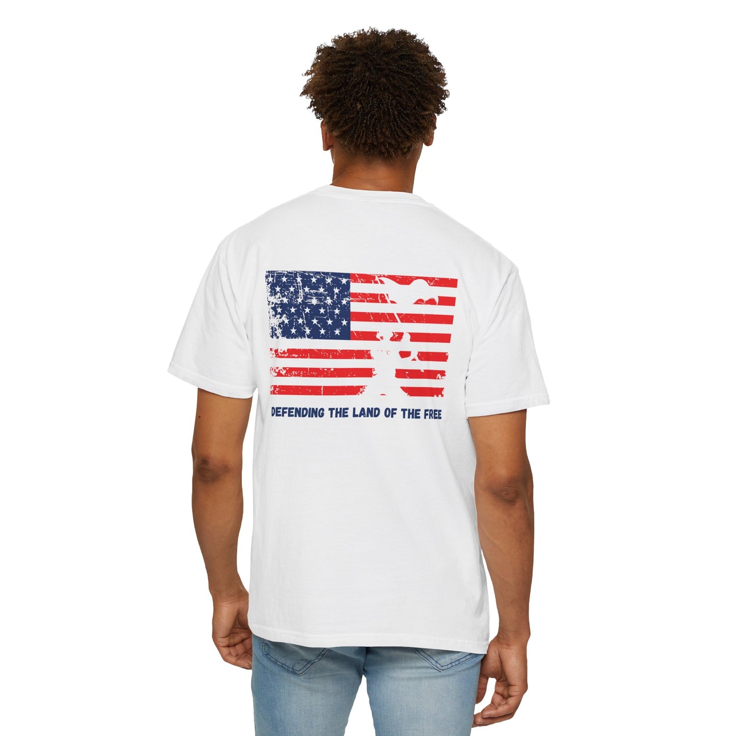 GP /Defending the Land of the Free / Unisex Garment-Dyed T-shirt