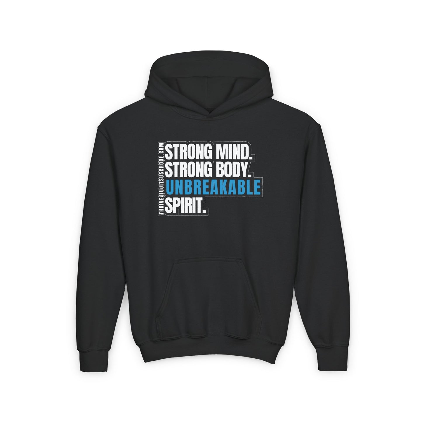 Unbreakable Spirit Kids Hoodie – Strong Mind, Strong Body