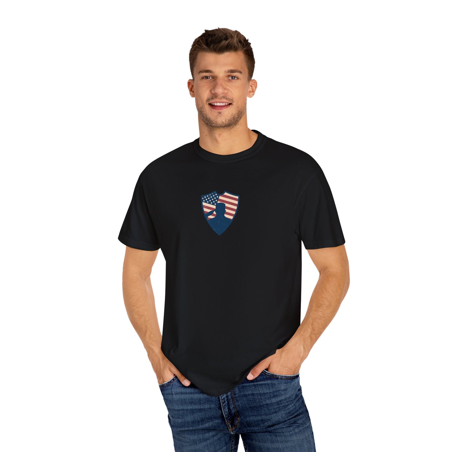 GP /Defending the Land of the Free / Unisex Garment-Dyed T-shirt