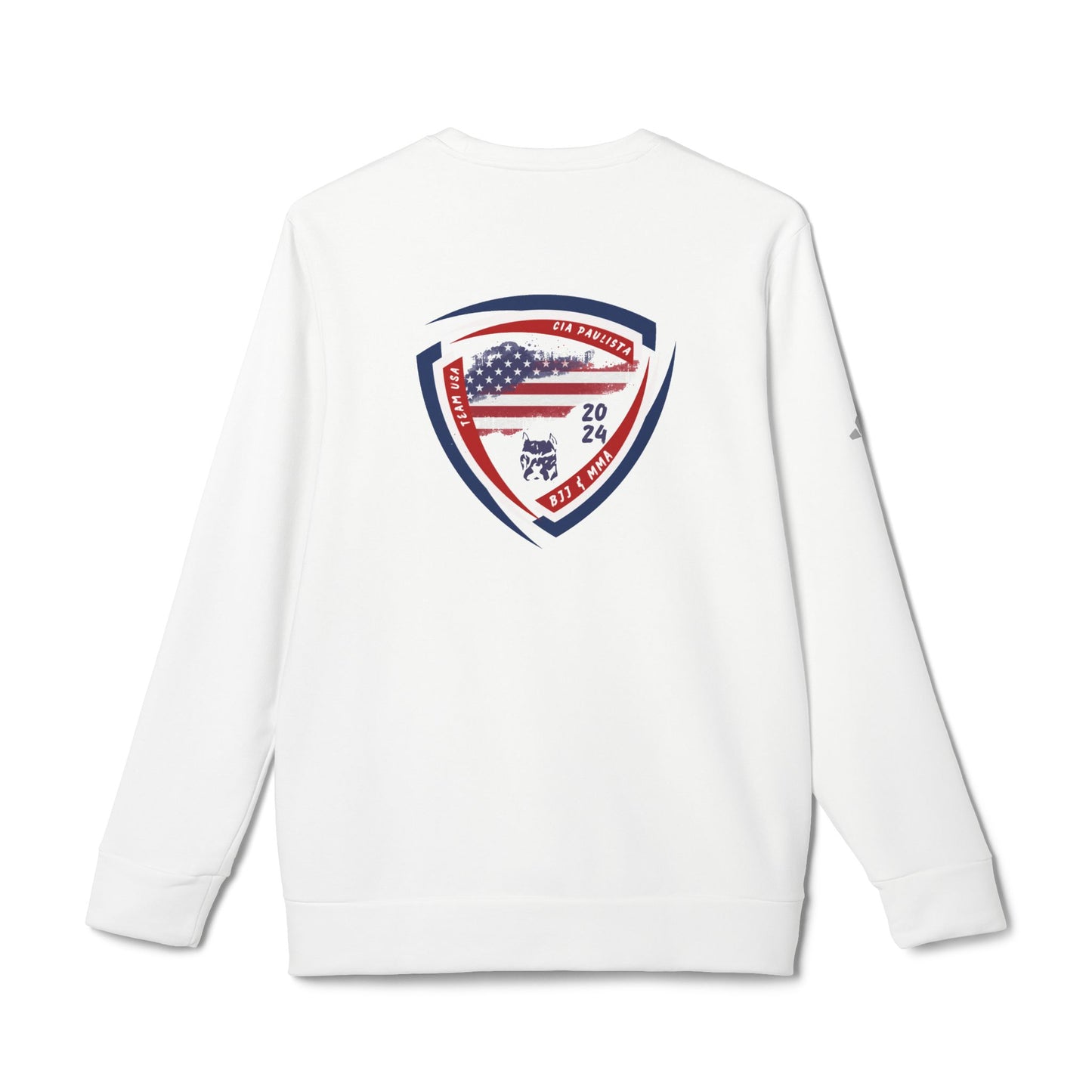 Sudadera unisex de cuello redondo de polar adidas® del equipo de EE. UU.