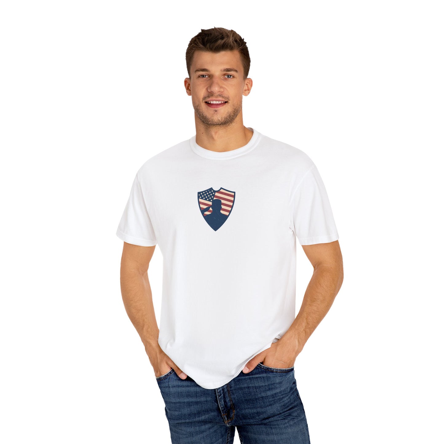 GP /Defending the Land of the Free / Unisex Garment-Dyed T-shirt