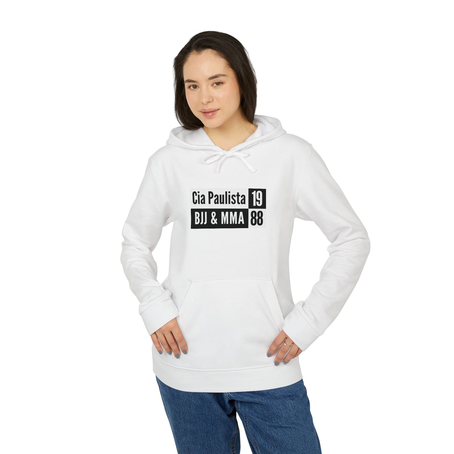 Coleção White to Black 2024 / Retangulo /com adidas® Moletom com capuz unissex Fleece 