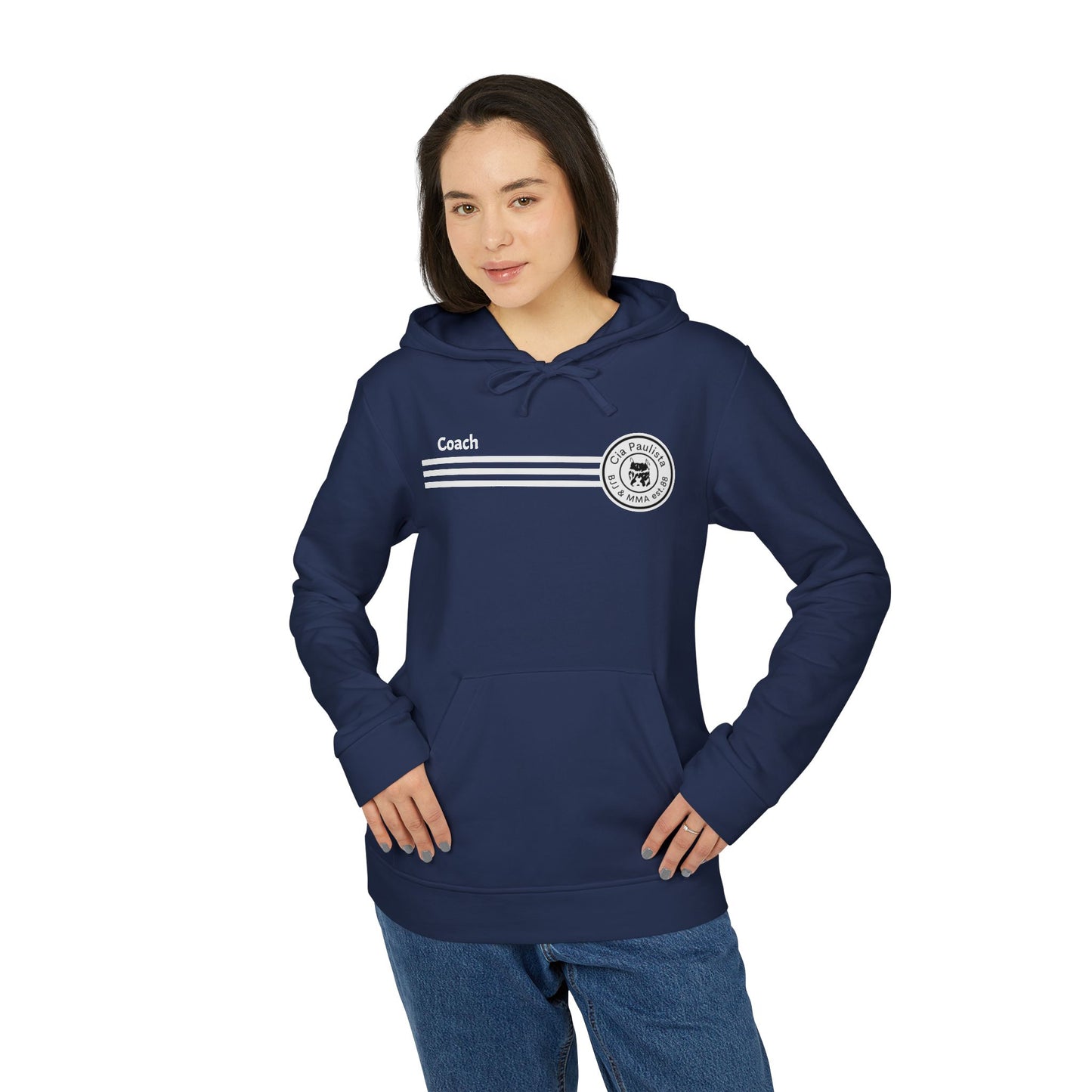 Capuz oficial Coach 2024 / destaque da adidas® / Moletom com capuz unissex de lã 