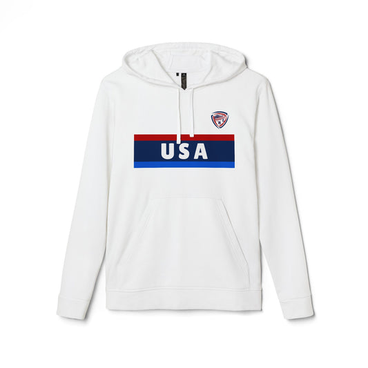 Oficial da equipe dos EUA / Fight Time / destaque da adidas® / Moletom com capuz unissex de lã 