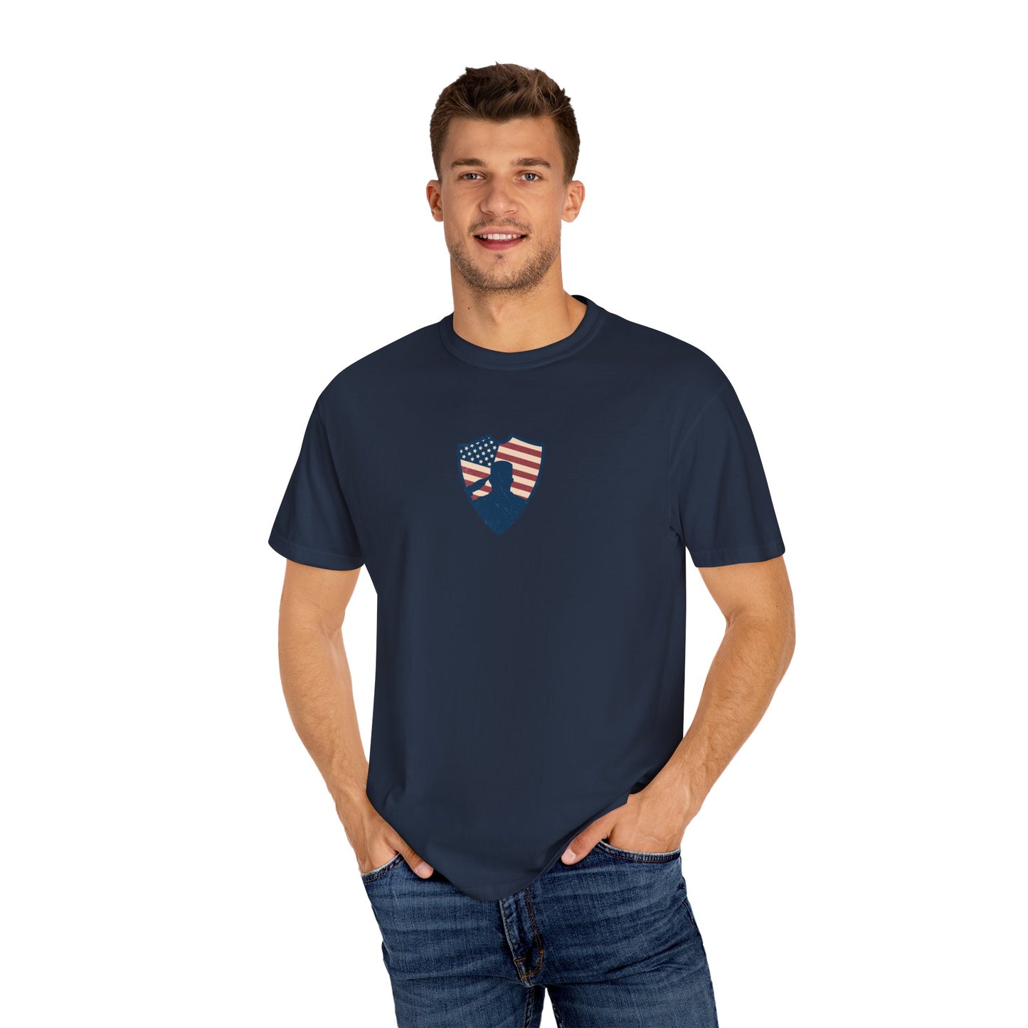 GP /Defending the Land of the Free / Unisex Garment-Dyed T-shirt