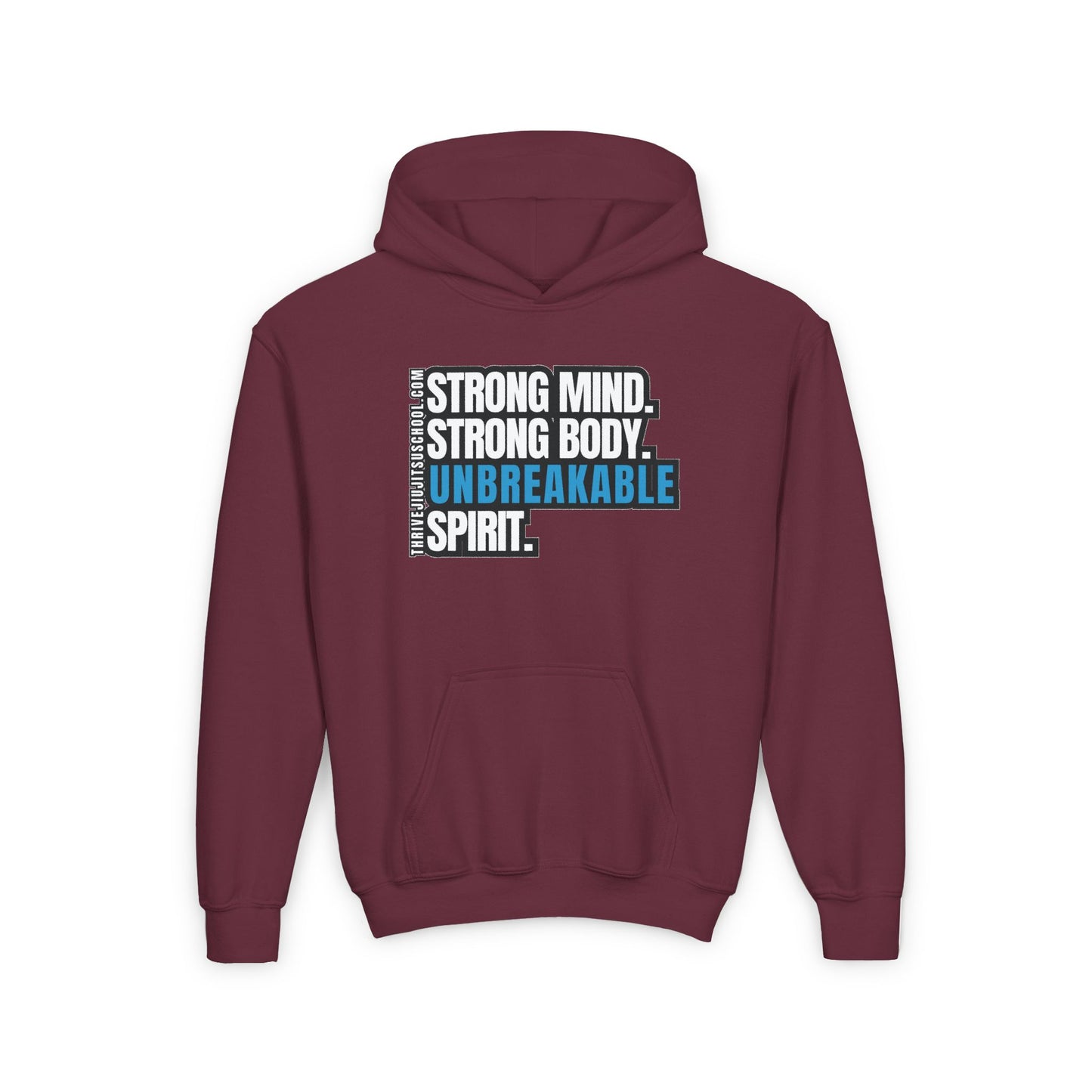 Unbreakable Spirit Kids Hoodie – Strong Mind, Strong Body