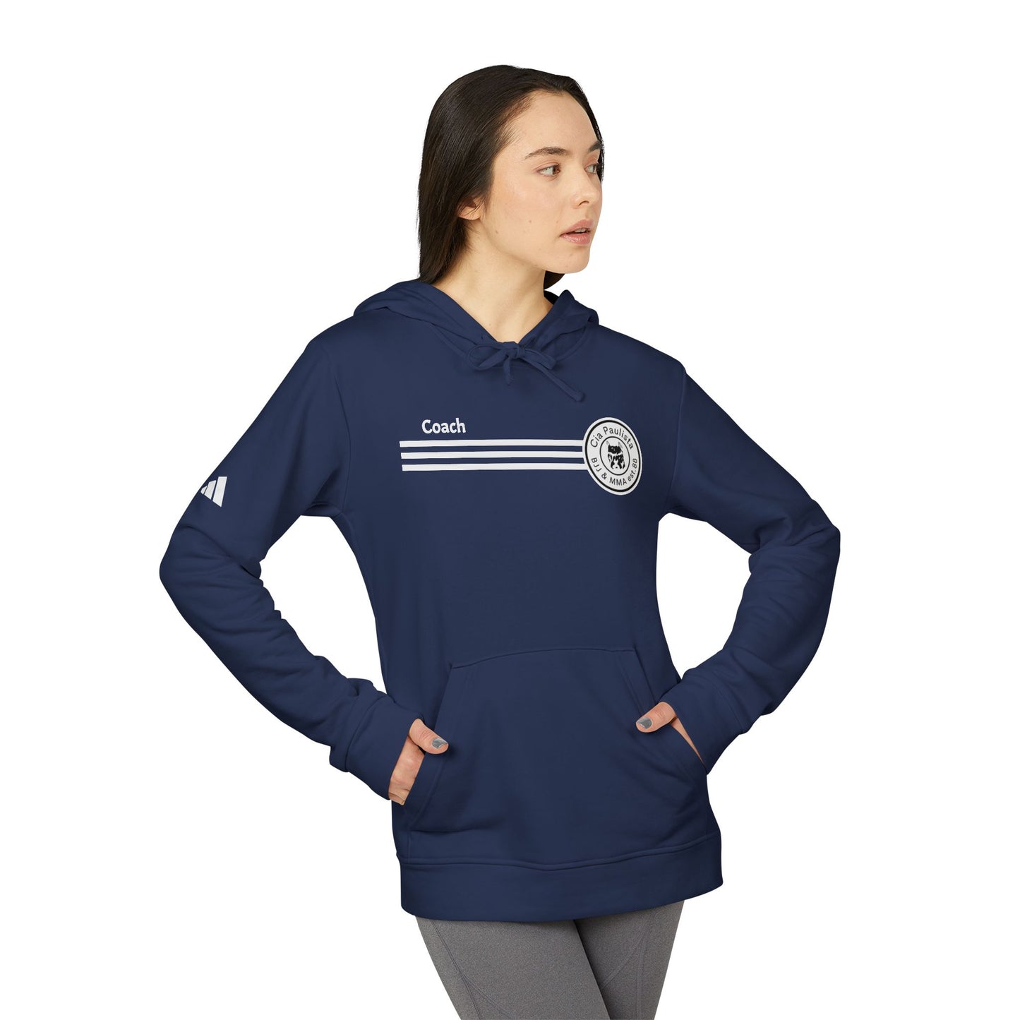 Capuz oficial Coach 2024 / destaque da adidas® / Moletom com capuz unissex de lã 
