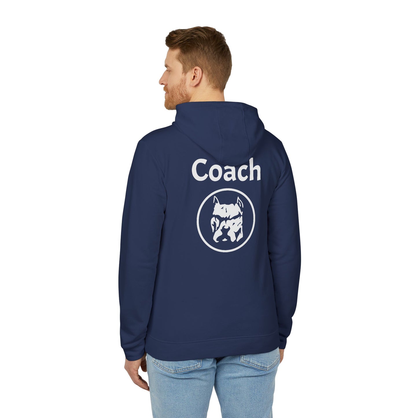 Capuz oficial Coach 2024 / destaque da adidas® / Moletom com capuz unissex de lã 