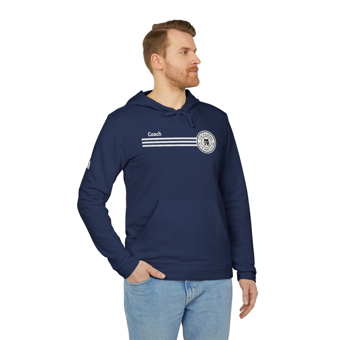 Capuz oficial Coach 2024 / destaque da adidas® / Moletom com capuz unissex de lã 