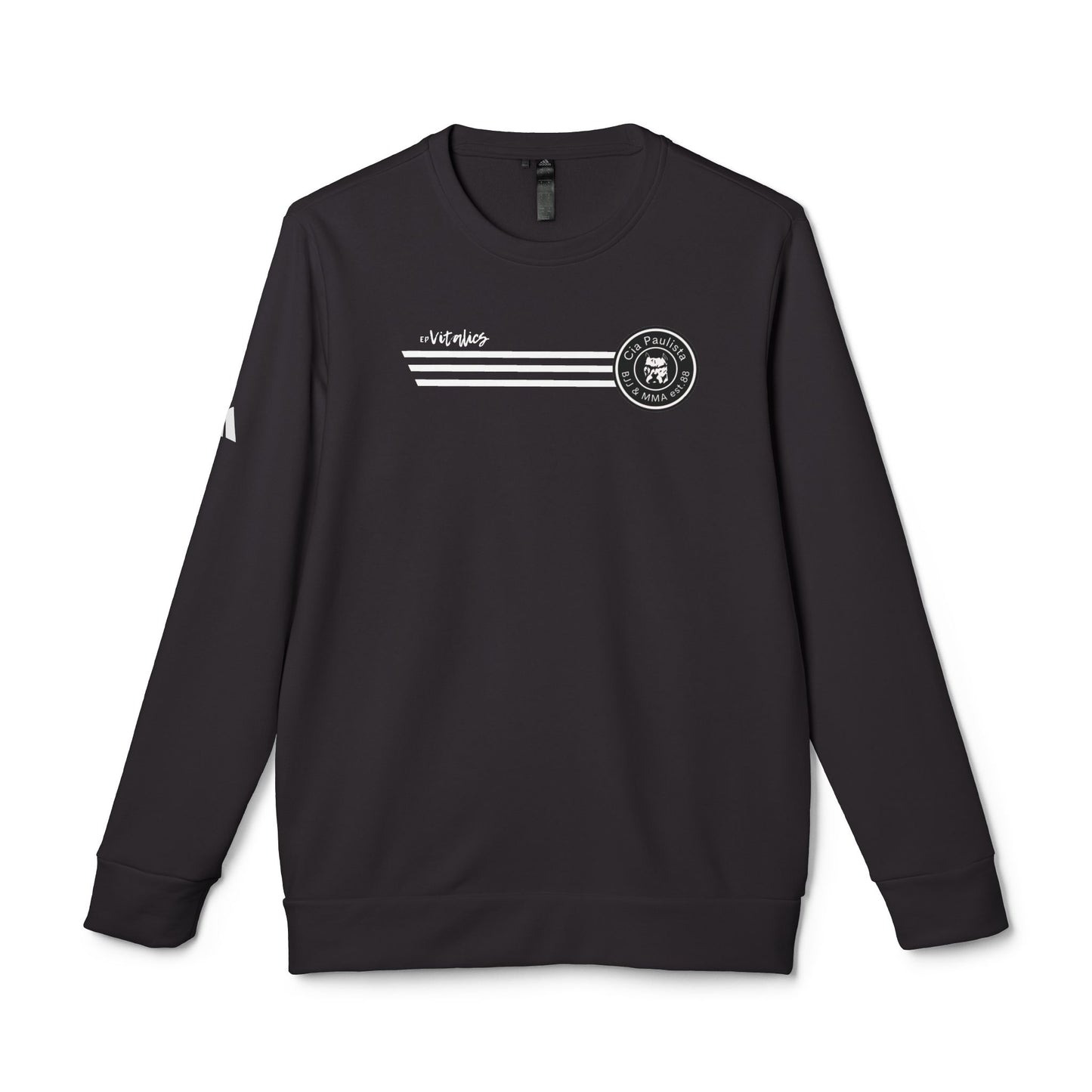 Moletom adidas unissex fleece com gola redonda 