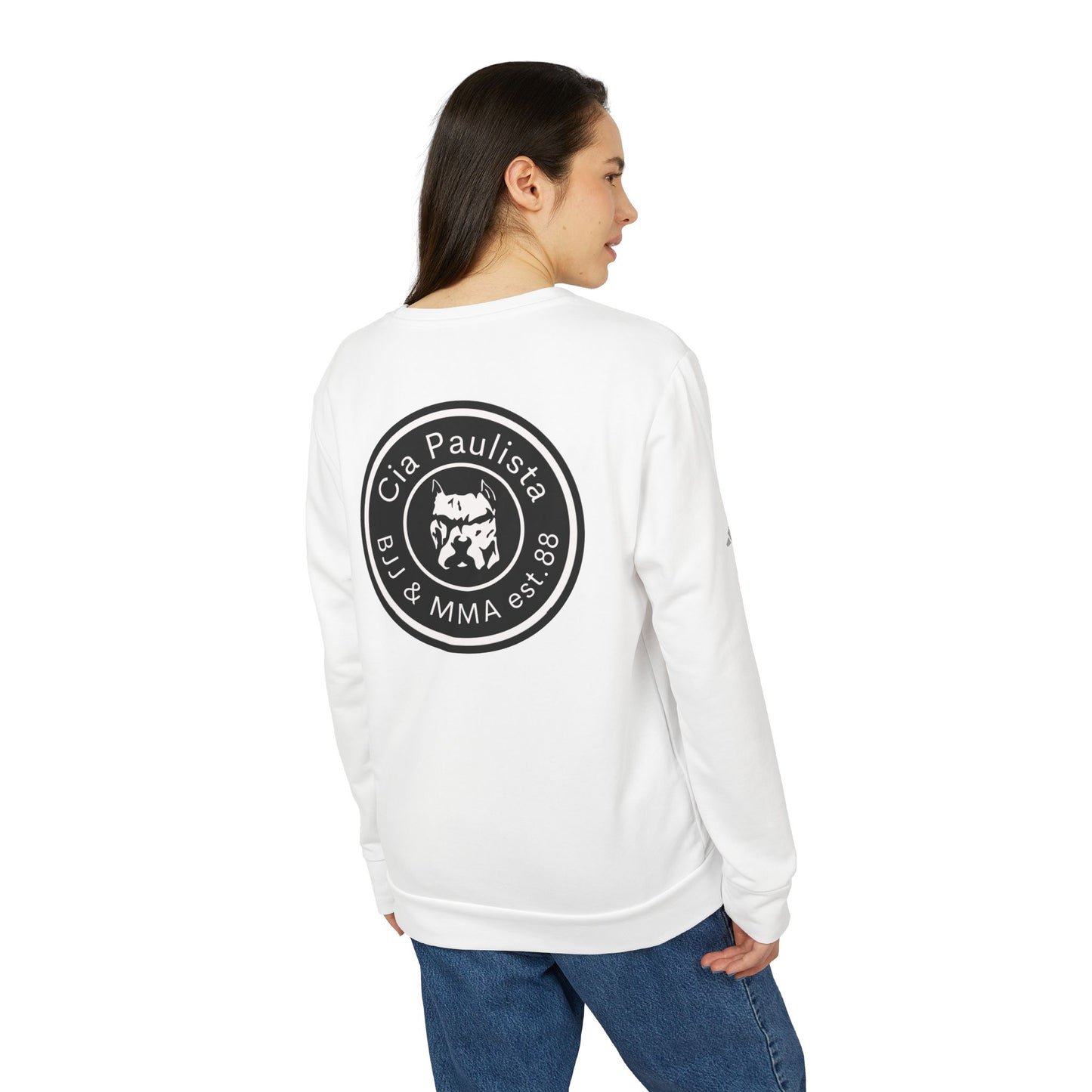 Coleção 2024 do Branco ao Preto / Tradicional / com destaque da adidas® Moletom com capuz unissex de lã 