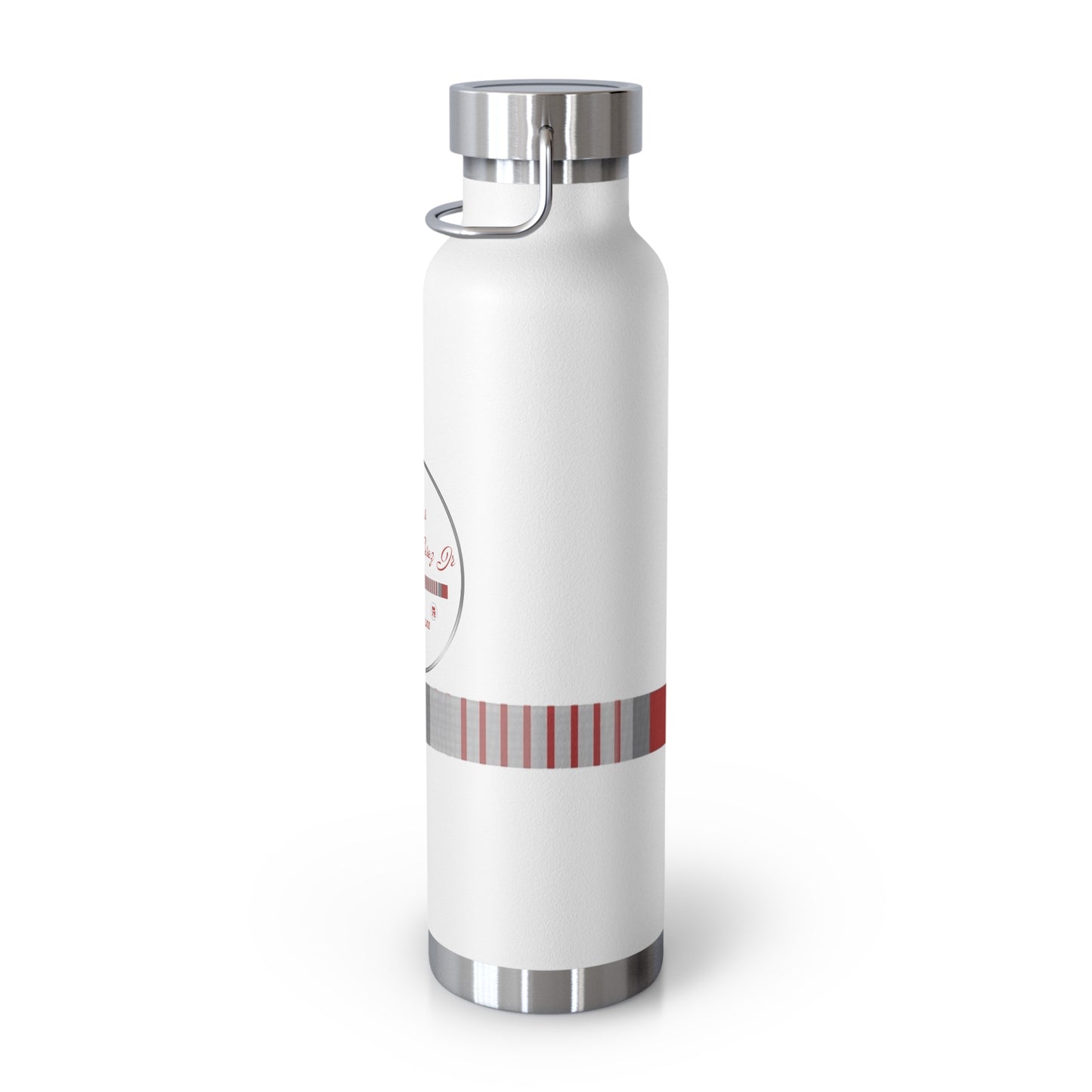 Colección de botellas 2024 / Cinturón coral / Blanco / BC/02 / Botella aislada al vacío de cobre, 22 oz