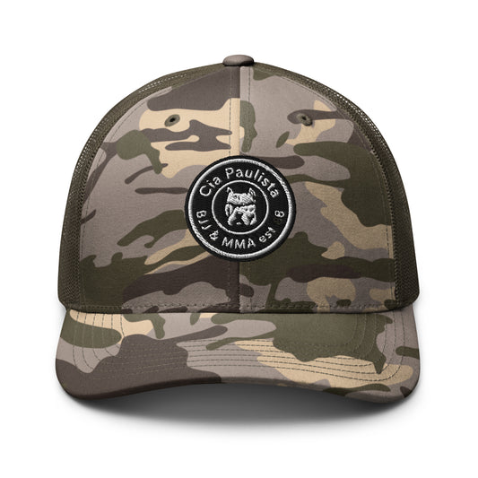 Boné de caminhoneiro camuflado