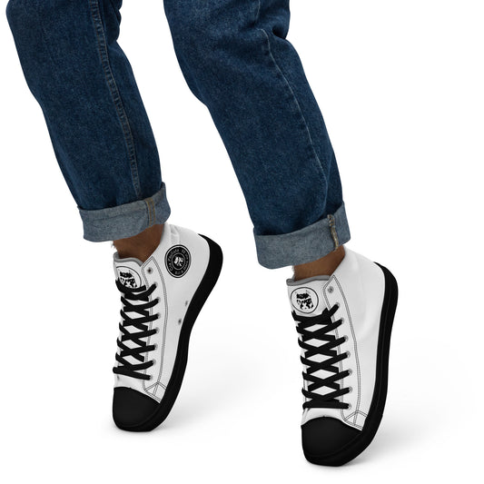 PANDALON / Acklelock / Sapatos de lona de cano alto masculinos