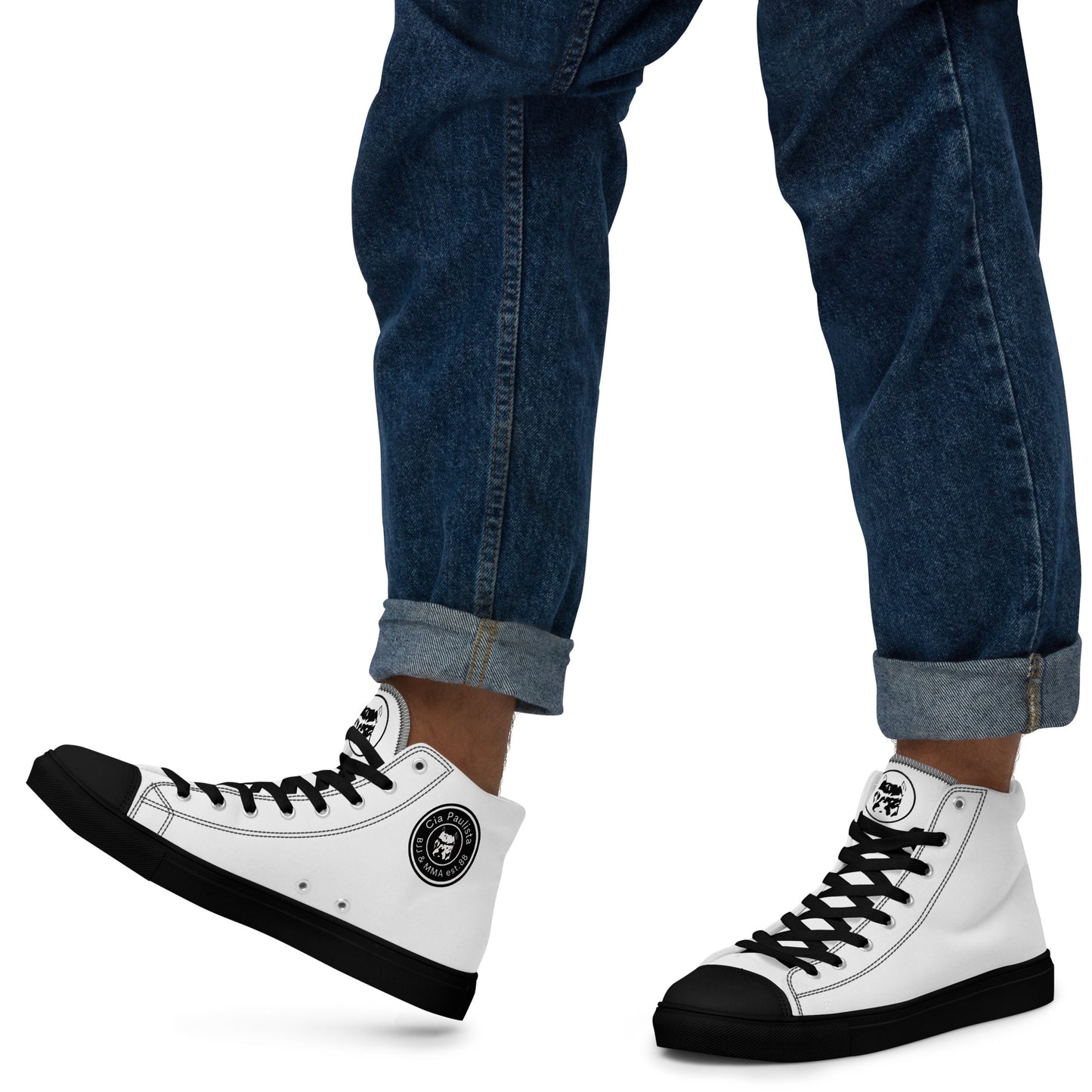 PANDALON / Acklelock / Sapatos de lona de cano alto masculinos