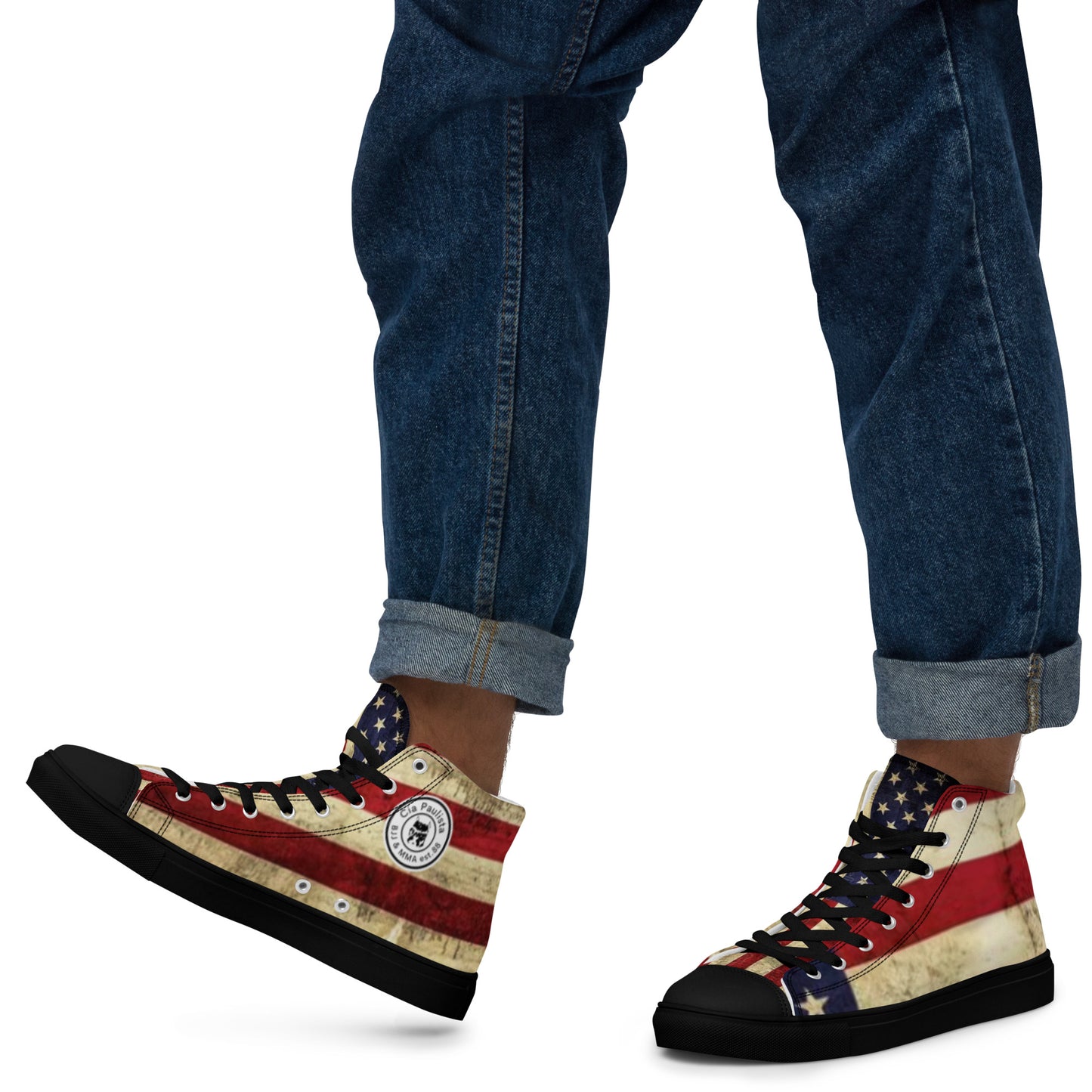 AMERICANO / Anklelock / Sapatos de lona de cano alto masculinos